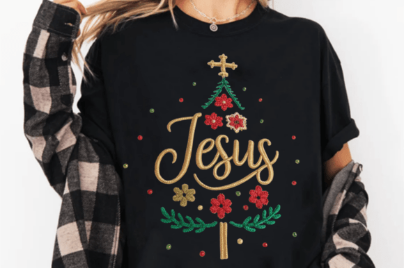 Christian Latch Yarn Jesus Christmas PNG: Illustrations