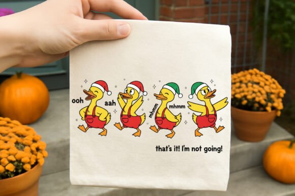 Christmas Goose PNG: Illustrations for Branding