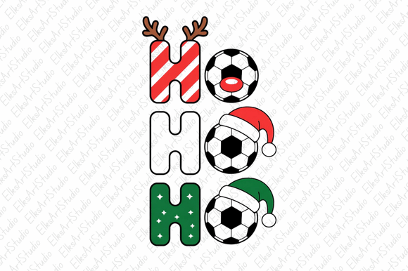 Cute Ho Ho Ho Christmas Sublimation Illustrations