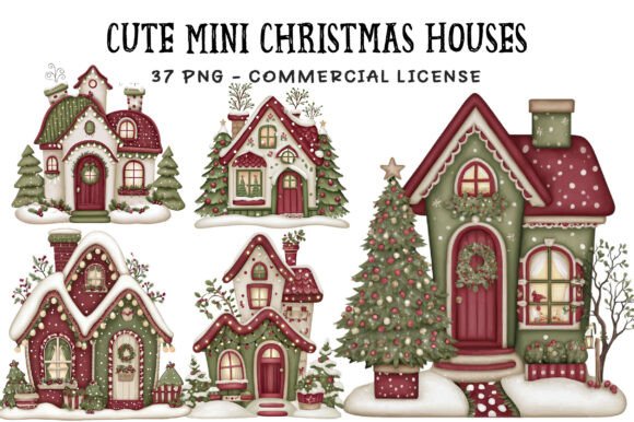 Cute Mini Christmas Houses Clipart: A Seller’s Review