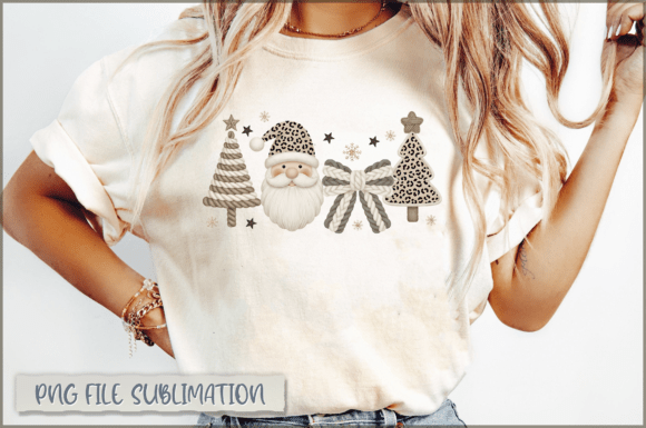 Leopard Santa PNG: Coquette Illustrations