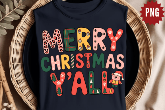 Merry Christmas Y all PNG: Festive Illustrations