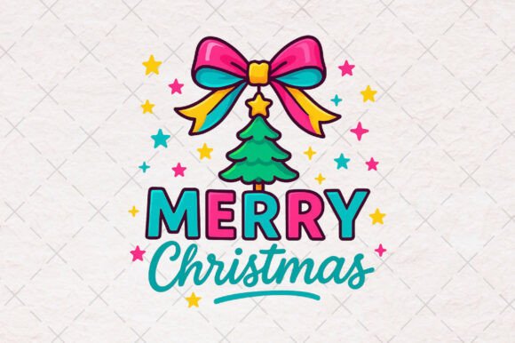 Preppy Christmas Bow PNG: Festive Illustrations