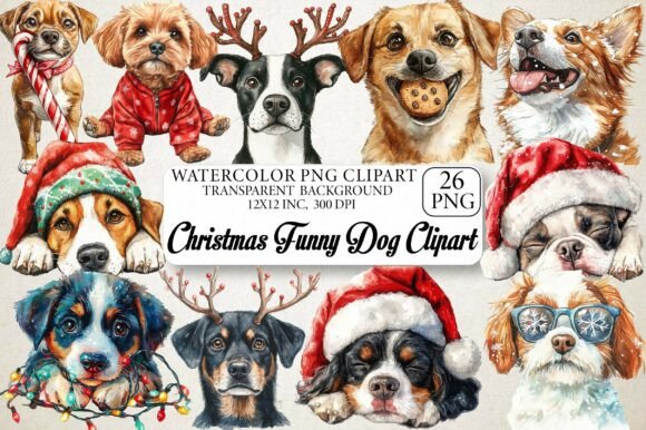 Review: Christmas Funny Dog Clipart for Embroidery