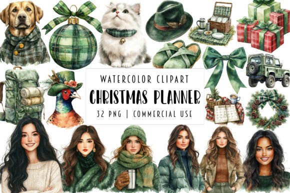 Reviewing Christmas Winter Planner Clipart for Stitch