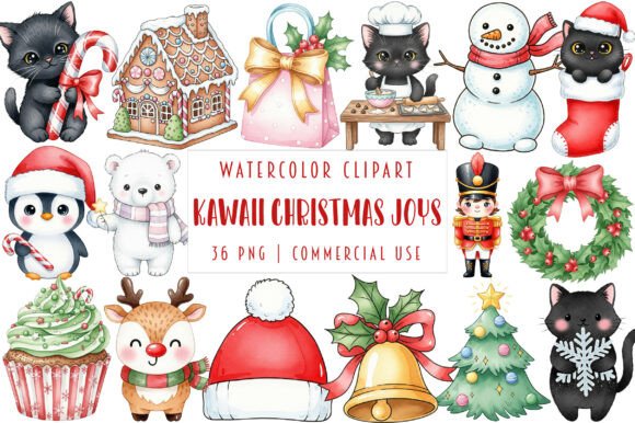 Reviewing Kawaii Christmas Joys Clipart for Embroidery
