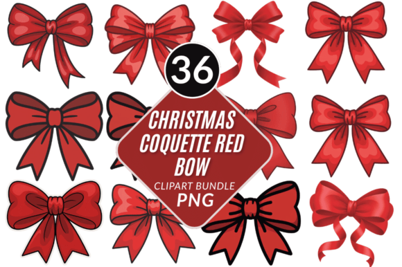 Reviewing the Christmas Coquette Red Bow PNG Bundle