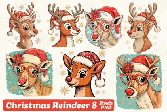 Reviewing the Christmas Reindeer PNG Bundle for Embroidery