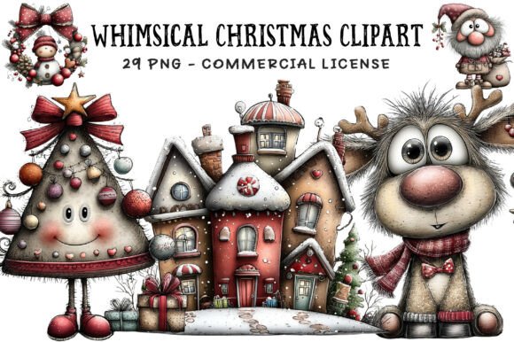 Reviewing Whimsical Christmas Clipart Bundle 3 for Stitchers