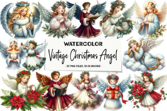 Vintage Christmas Angel Clipart: A Crafter’s Review